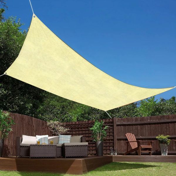 

shade courtyard sun sail sunshade rectangular uv protection awning garden plant insect-proof net