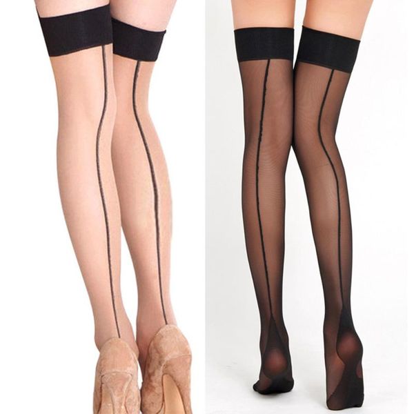 

socks & hosiery summer women thigh high stocking over the knee fashion thin stay up stockings leggings, Black;white