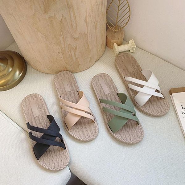 

slippers women's summer style flat bottom fashion all-match out shopping cool travel seaside beach sandals, Black