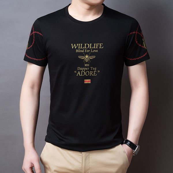 

men's t shirts trend loose summer short sleeve casual thin stripe cardigan, White;black