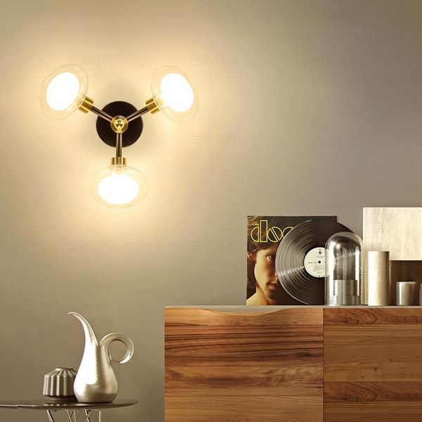

wall lamp modern nordic minimalist creative art deco led light for living room bedroom bedside aisle indoor lights e27