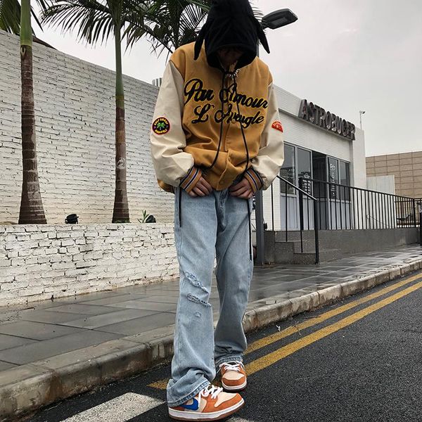 

men's jeans retro fashion brand street high lovers, Blue