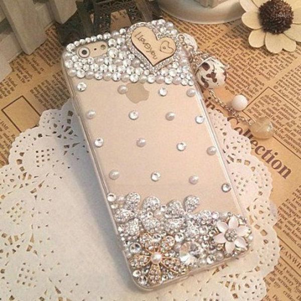 

fashion bling rhinestone crystal diamond pearl soft phone case for a90 a8 a6 plus a50 a70 j5 j7 2021 j6 j8 cell cases1