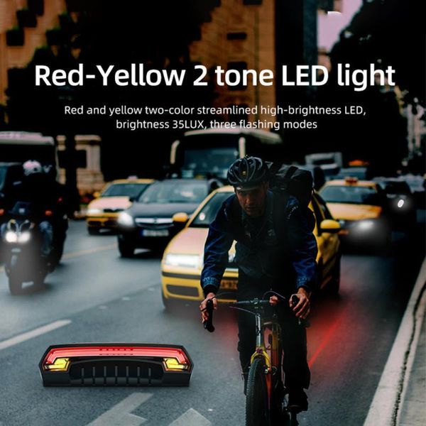 

bike lights brake light flash tail rear turn bicycle wireless remote control turning cycling laser safety line
