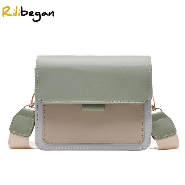 

women's classic leather pu crossbody cute solid handle shoulder bags