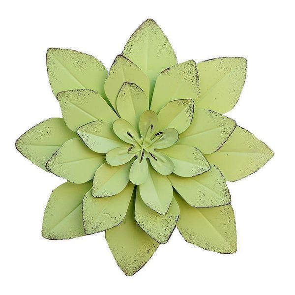 

decorative flowers & wreaths metal flower wall decoration art ornaments that can be hung on the porch of living room (green)