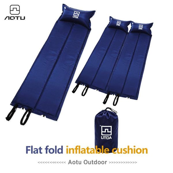 

outdoor pads camping convenient automatic air cushion inflatable mattress single double tent thickened floor mat moisture-proof pad