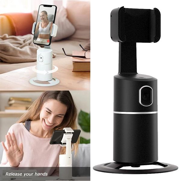 

selfie monopods auto face 360 rotation tracking gimbal stabilizer phone tripod accessories live smart ai follow-up po vlog video recorder