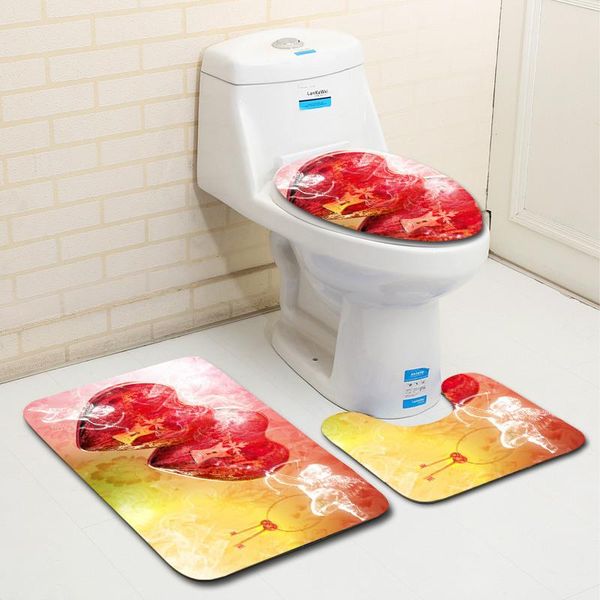 

bath mats wedding bathroom mat carpet rug sets toilet shower room carpets flannel anti slip