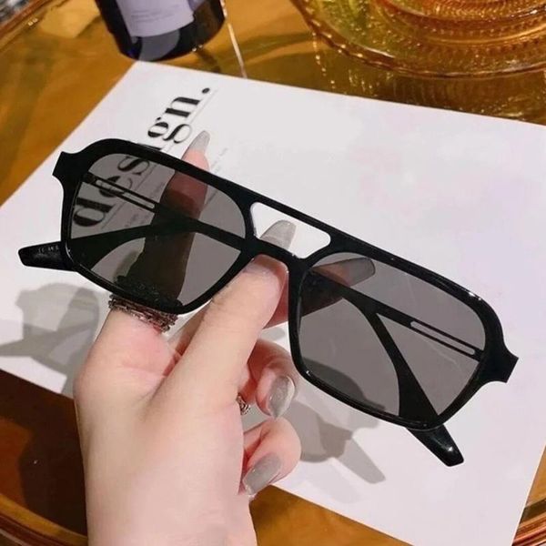 

sunglasses retro double bridges fashion women pink gradient eyewear trending hollow leopard blue black sun glasses, White;black