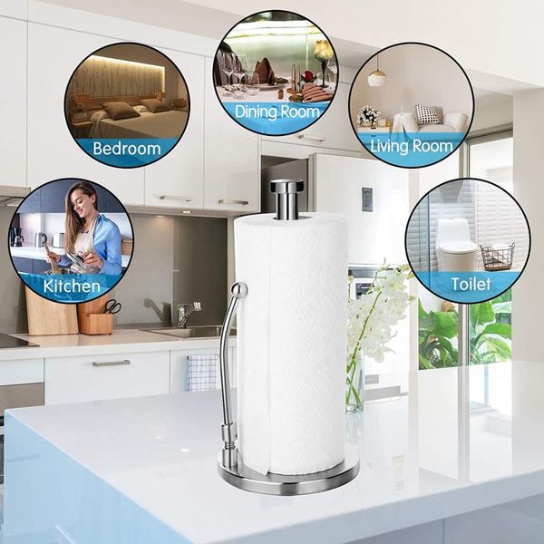 

toilet paper holders stainless steel towel rack no hole roll holder deskvertical napkins stand bathroom accessories