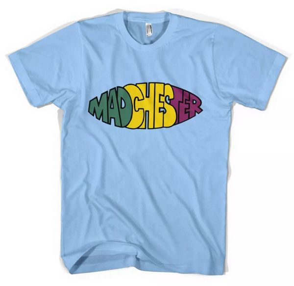 

madchester t shirt acid house rave happy mondays hacienda all sizes, White;black