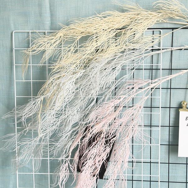 

decorative flowers & wreaths rime fog grass wedding landscaping decor party ornament pink cloth long brush holder ins style model artificial