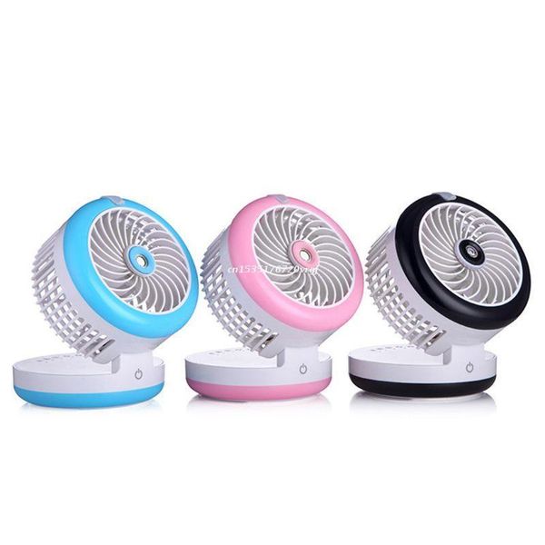 

electric fans portable water spray mist fan usb rechargeable handheld mini cooling air conditioner humidifier for dropship