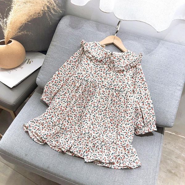 

girl's dresses gooporson fall kids clothes long sleeve princess dress korean fashion vestidos chiffon cute for girls costume, Red;yellow