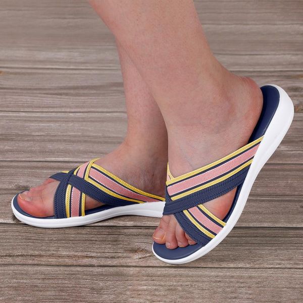 

slippers summer women sandals outdoor beach shoes mesh open toe platform wedges slides casual lady slipper 2021 comfort mujer, Black
