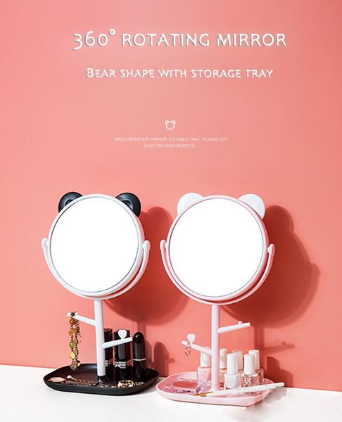 

mirrors makeup mirror deskvanity home large rotating with tray small princess