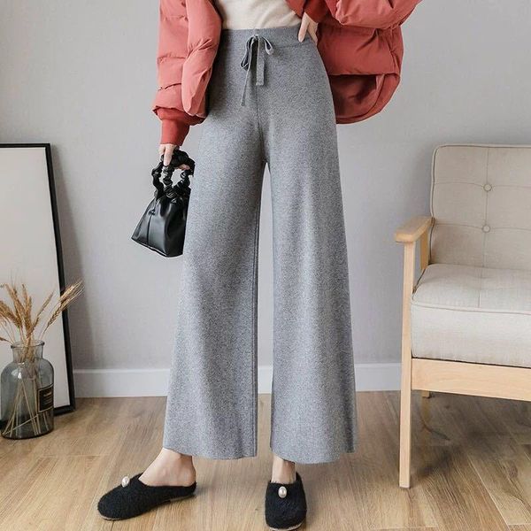 

women's pants & capris fall clothes for women 2021 loose femme pantalon high waist baggy casual vrouw broek trousers ancho mujer calcas, Black;white