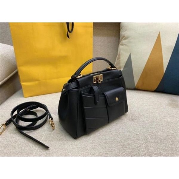 

luxury handbags storage fend designer 2021 spring summer fashion new peekaboo ff calf leather hbag single shoulder messe