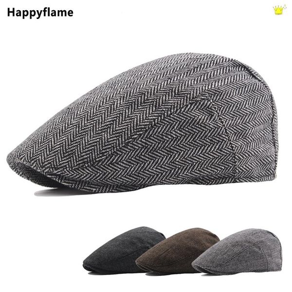 

berets caps for men winter classic western sboy hat vintage cotton blend advanced ivy cap casual street gatsby boinas, Blue;gray
