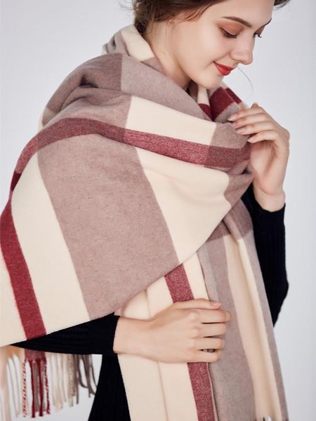 

scarves winter 2021 korean edition wool scarf female air conditioning shawl,thickening and warming long super-large lady's shawl, Blue;gray