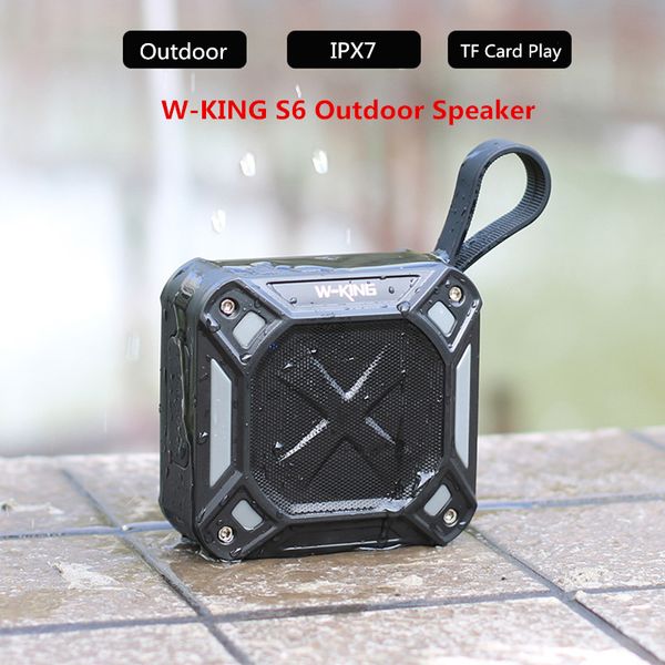 W-King S6 Portátil Bluetooth Speaker Water Wireless Music Radio Caixa de Rádio Anti-Drop Anti-Drop Bicicleta Ao Ar Livre TF Card Card Bike Altifalantes