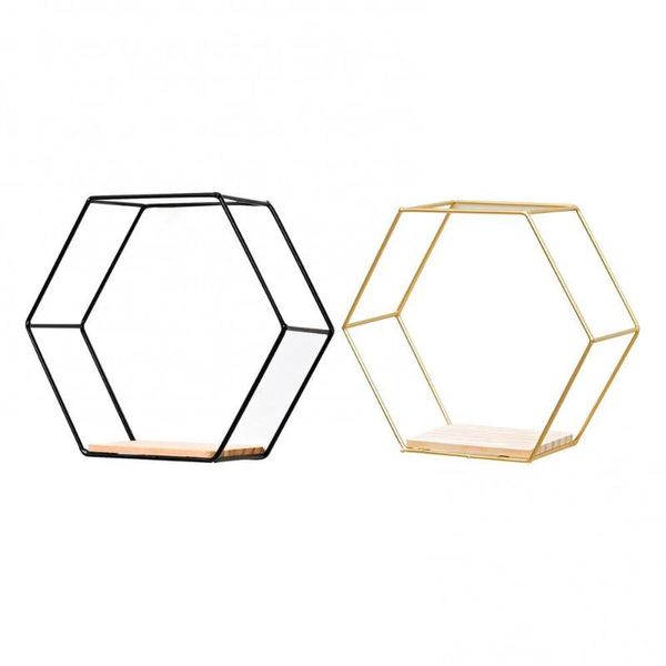 

other home decor nordic hexagonal iron stand small pot wall holder shelf storage
