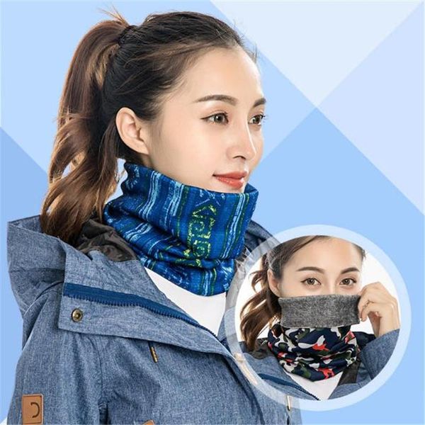 

5pcs winter imitation cashmere sports face mask windproof warm outdoor hiking cycling scarf ht-012 caps & masks, Black