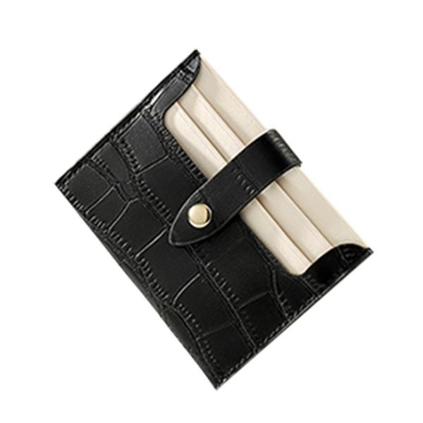 

card holders women slim pu leather holder cards case pocket wallet organizer, Brown;gray