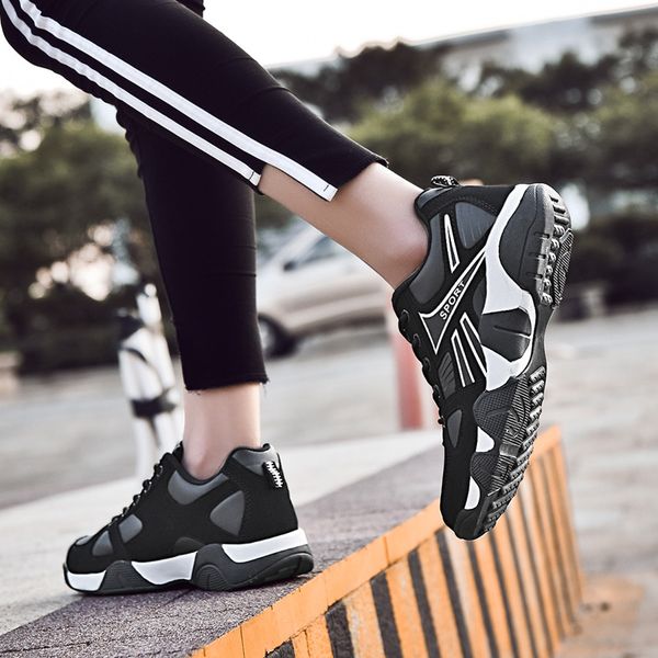

spring fall mesh sandals breathable shoes for women men chaussuress light up walking bottom outdoor skateboard in stock s eight 36-44s, Black