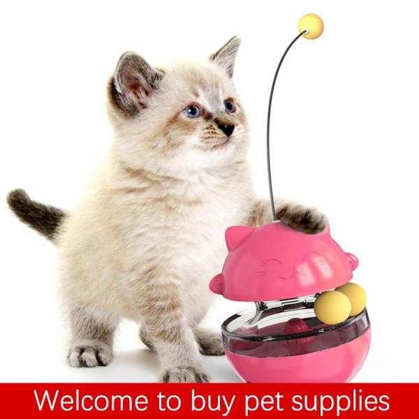 

cat toys pet cats and dogs leakage ball tumbler kitten toy feeder turntable catch dog supplies