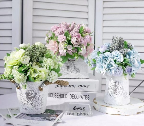 

beautiful roses artificial flowers luxurious wedding decoration silk fake for home decor pink accessories decorative & wreaths