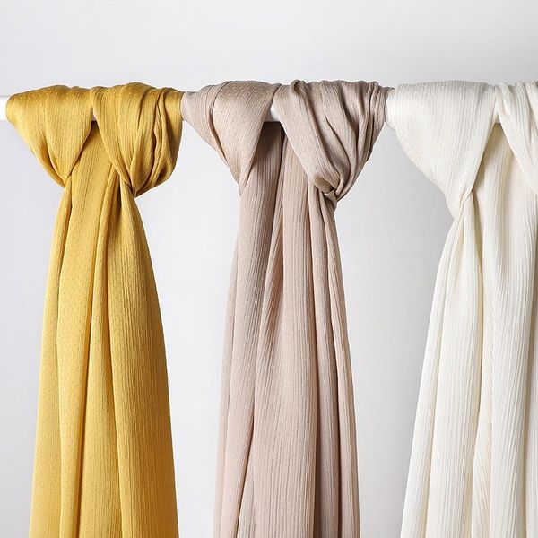

scarves pc medine silk hijabs fashion trendy crinkled women satin spots design shawls, Blue;gray
