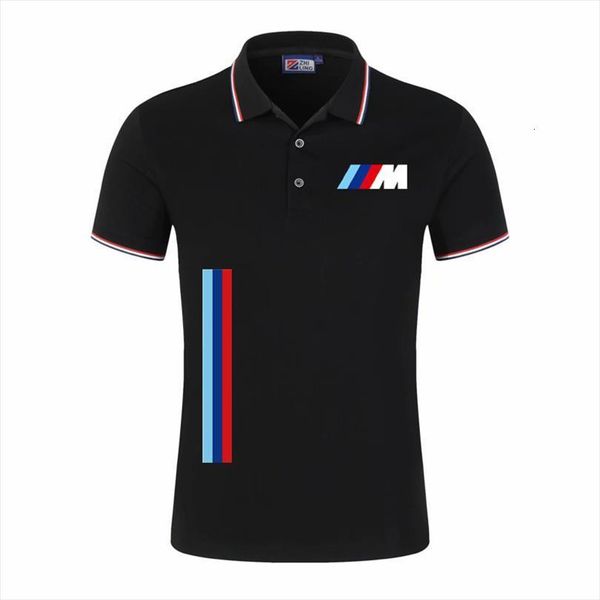 

summer bmw and mens polo women shirts breathable business two color short sleeved casual brand uniform, White;black