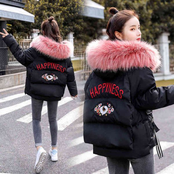 

new winter coat women's cotton padded down jacket, Black