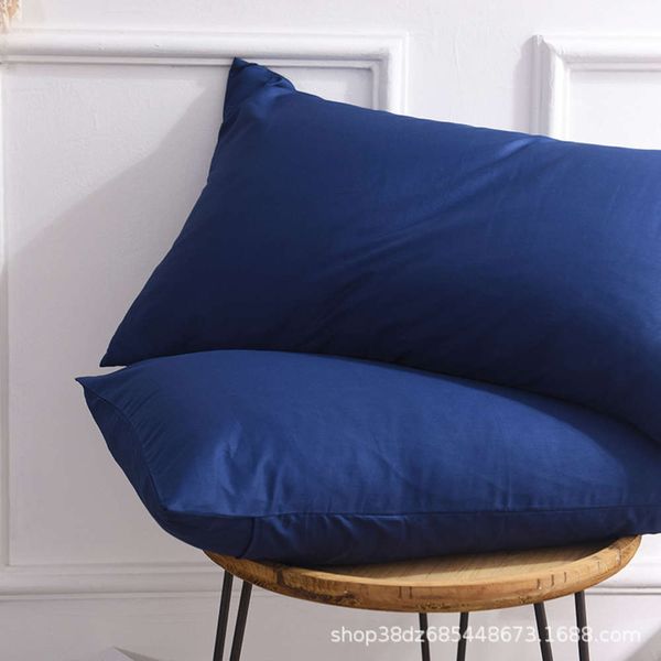 

pure color cotton pillow case bedding customization