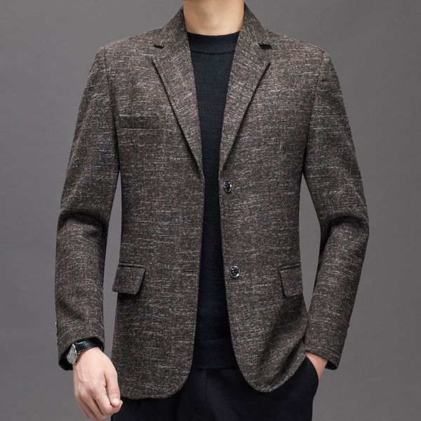 

autumn men's 2021 spring and men's small suit slim trend thin coat, White;black