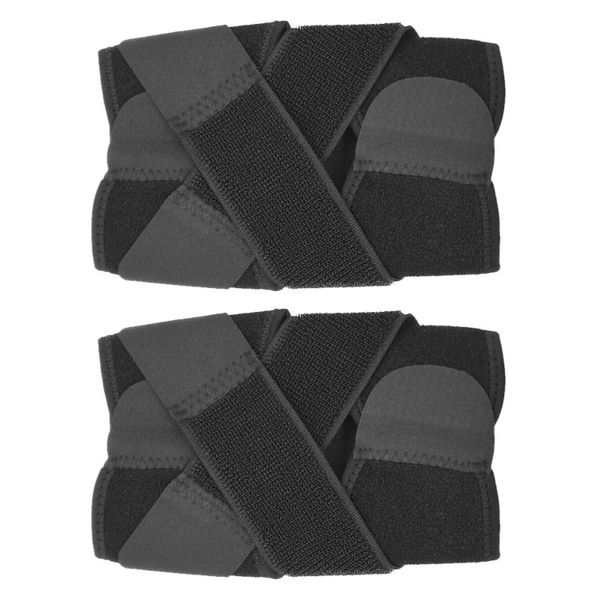 

ankle support 2pcs braces breathable for sports (black), Blue;black