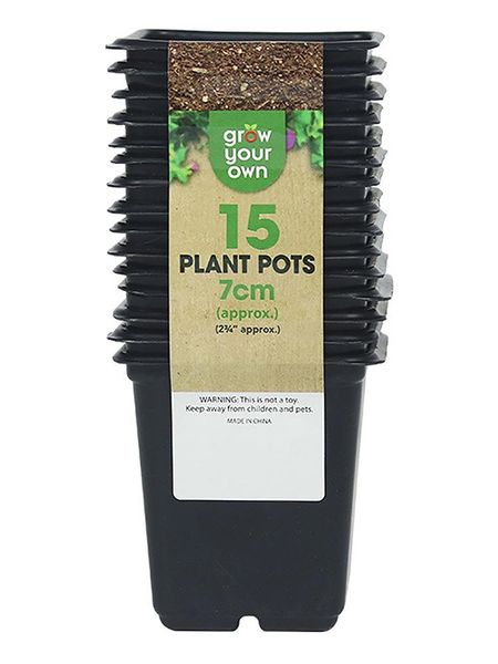 

planters & pots nursery pot black plastic plant flower seedlings grow bag transplanting flowerpot garden supplies 2 sizes for sale
