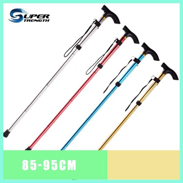 

trekking poles folding aluminum alloy walking stick cane non-slip old man