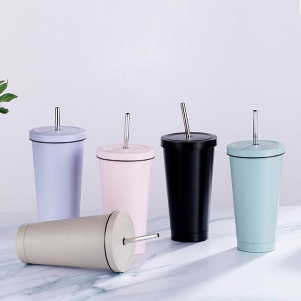 

water bottles stainless steel vacuum cup 500 ml sippy cups insulation glass tea