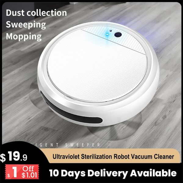 

vacuum cleaners uv sterilization function robot cleaner smart disinfection floor sweeper dry&wet mopping scrubber