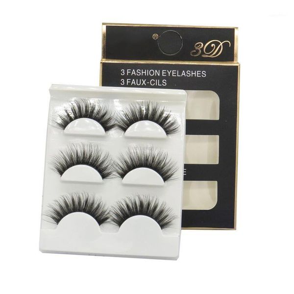 

pairs 100% handmade natural fake eyelashesthree-dimensional multi-layer false eyelashes fashion makeup eyelashes1