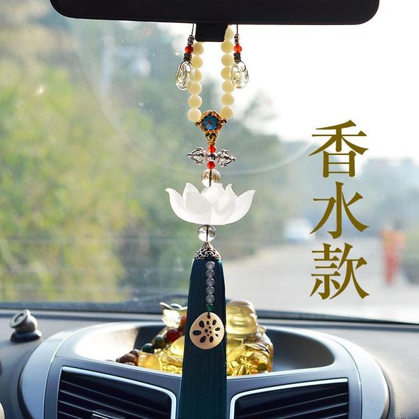 

jadeite azure stone car pendant interior ornament rear view mirror high grade crystal decorations