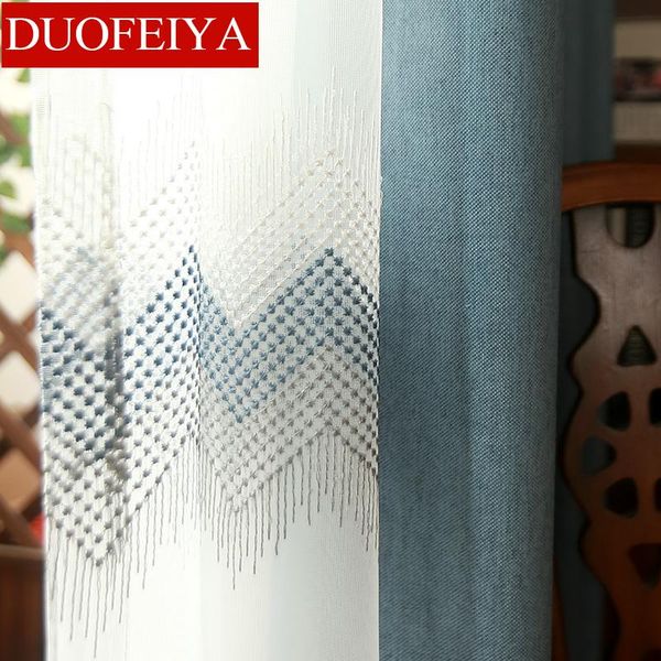 

window curtain gauze product embroiders wave europe type sitting room bedroom & drapes