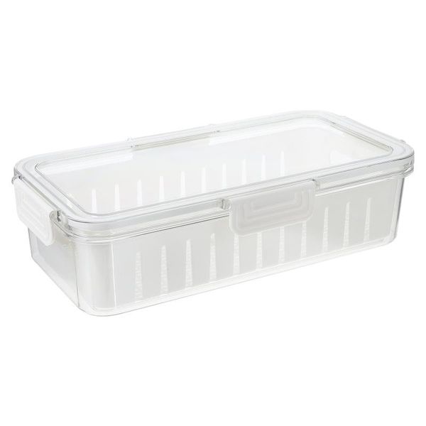 

storage bottles & jars 1pc oblong preservation boxes fruit washing kitchen drainer container