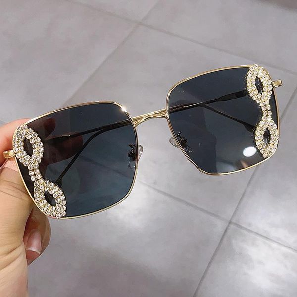 

sunglasses luxury crystal square small steam punk women diamond sun glasses men mirror lens brand eyeglasses oculos gafas, White;black