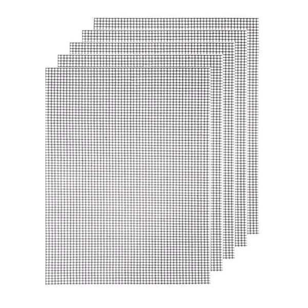 

tools & accessories bbq barbecue cooking mat set 5 pcs grill anti adhesive reutilisables, heat resistant 40x30cm