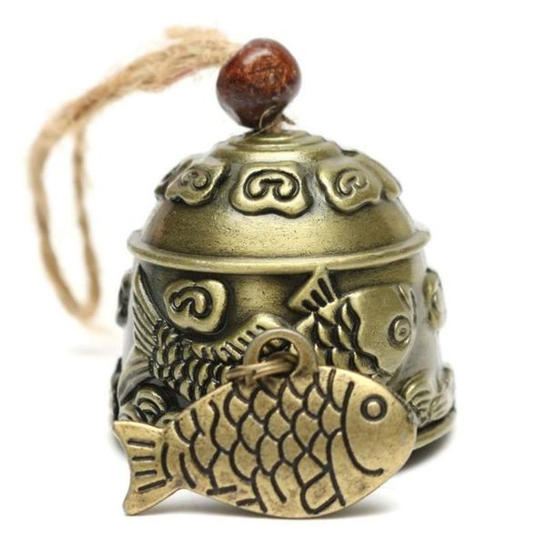 

decorative objects & figurines dragon fish feng shui bell blessing good luck fortune hanging wind chime