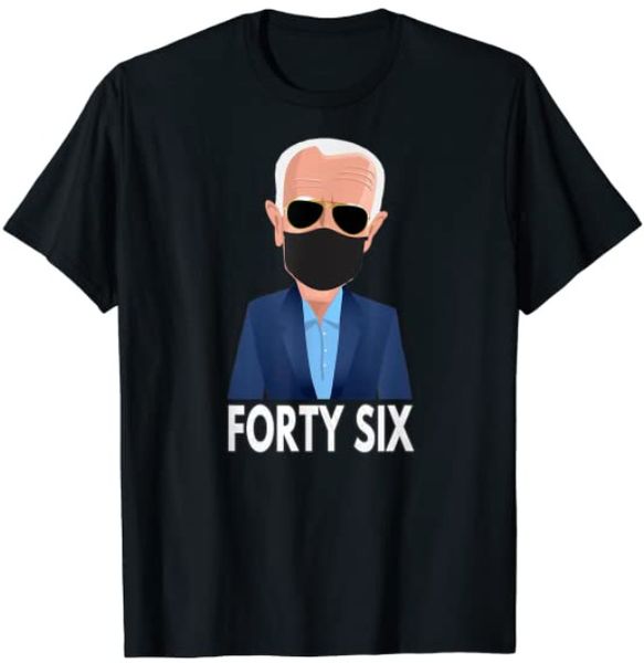 

joe biden forty six 46th president election biden face mask t-shirt biden harris, White;black